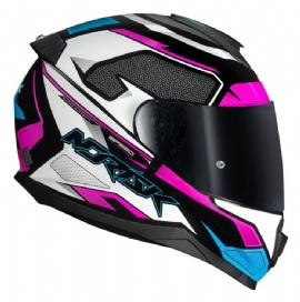 CAPACETE NORISK RAZOR SPEEDMAX BLACK WHITE PINK