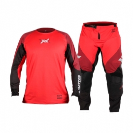 KIT CALCA CAMISA MATTOS RACING PRO ECHOES VERMELHO PRETO
