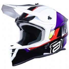 CAPACETE ASW R3 EVADE PRETO ROXO BRANCO