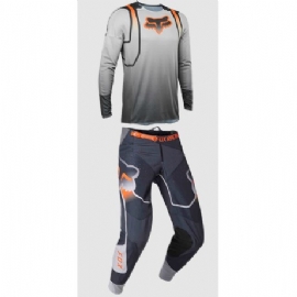 KIT CALCA CAMISA FOX 360 VIZEN CINZA