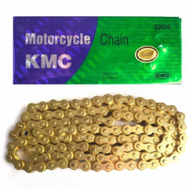 CORRENTE TRANSMISSAO 520H 120L GOLD DOURADA KMC