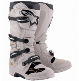 BOTA ALPINESTARS TECH 7 NEW ENDURO DRYSTAR IMPERMEAVEL CINZA AREIA
