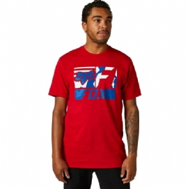 CAMISETA FOX RWT BOX SS PREMIUM VERMELHO
