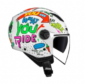 CAPACETE NORISK ORION SV FREE WHITE ORANGE