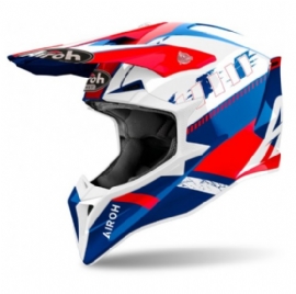 CAPACETE AIROH WRAAAP FEEL BLUE RED GLOSS