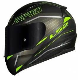 CAPACETE LS2 RAPID FF353 ROKKU MATTE BLACK YELLOW
