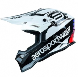 CAPACETE ASW FUSION 20 RELAY BRANCO PRETO ROXO