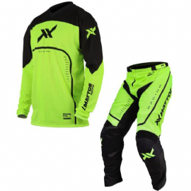 KIT CALCA CAMISA MATTOS RACING SAX AMARELO FLUOR