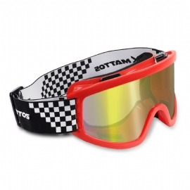 OCULOS MATTOS RACING MX 25 LENTE ESPELHADA VERMELHO