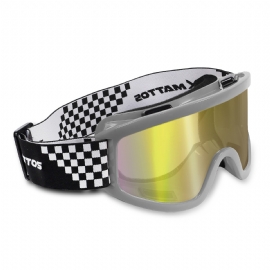 OCULOS MATTOS RACING MX 25 LENTE ESPELHADA CINZA