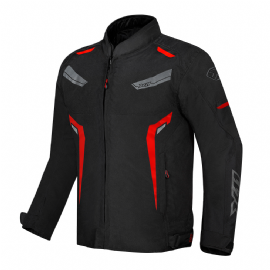 JAQUETA X11 ONE SPORT MASCULINA IMPERMEAVEL PRETO VERMELHO