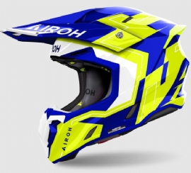 CAPACETE AIROH TWIST 3 DIZZY BLUE YELLOW GLOSS