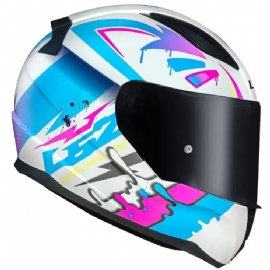CAPACETE LS2 RAPID FF353 TAGLINE WHITE PINK