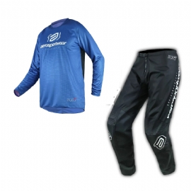 KIT CALCA CAMISA ASW IMAGE MINIMAL 25 AZUL PRETO