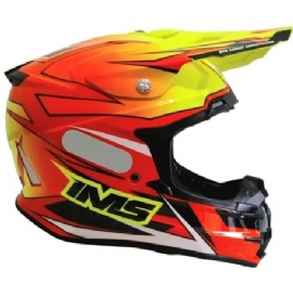 CAPACETE IMS EVO VERMELHO FLUOR