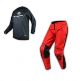 KIT CALCA CAMISA ASW IMAGE MINIMAL 25 PRETO VERMELHO