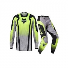 KIT CALCA  CAMISA FOX 180 LEAN AMARELO