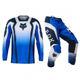 KIT CALCA  CAMISA FOX 180 LEAN AZUL