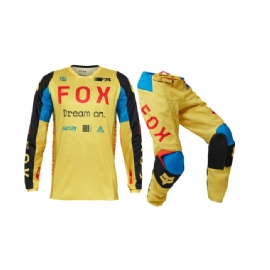 KIT CALCA  CAMISA FOX 180 SPEC AMARELO