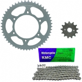 KIT TRANSMISSAO CORRENTE COROA PINHAO CRF230 KMC