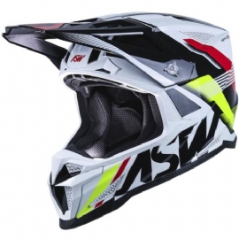 CAPACETE ASW R1 MIPS NEO BRANCO PRETO VERMELHO