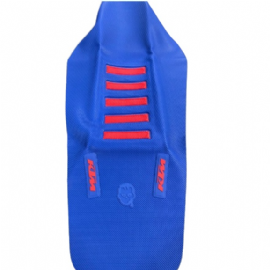 CAPA BANCO KTM SX 16/18 EXC / EXCF 17/19 ULTRA GRIP FACTORY VULCANIZADA SAN DIEGO AZUL VERMELHO C/ ETIQUETA ZOMBIE