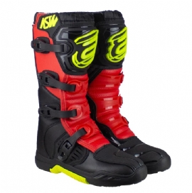 BOTA ASW IMAGE ENDURO PRETO VERMELHO AMARELO FLUO