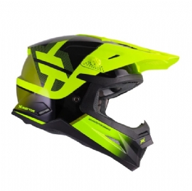 CAPACETE MATTOS RACING ECHOES PRETO AMARELO FLUOR