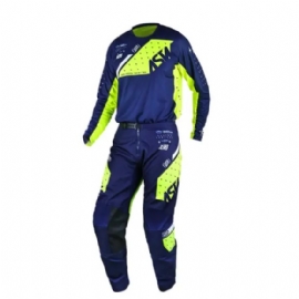 KIT CALCA  CAMISA ASW IMAGE KARMA MARINHO AMARELO FLUO BRANCO