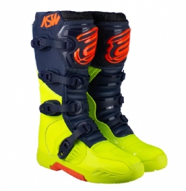 BOTA ASW IMAGE ENDURO AMARELO FLUO MARINHO LARANJA