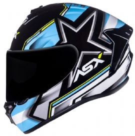 CAPACETE ASX DRAKEN PILOT BRILHO PRETO AZUL AMARELO