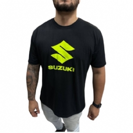 CAMISETA FACTORY RACE WEAR SUZUKI PRETO NEON