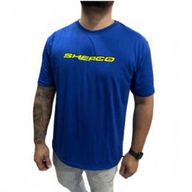 CAMISETA FACTORY RACE WEAR SHERCO AZUL NEON