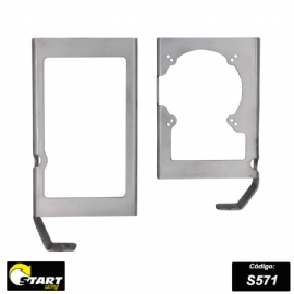 PROTETOR RADIADOR KLX300R 25 ENVOLVENTE ALUMINIO POLIDO START RACING