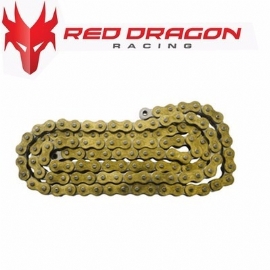 CORRENTE TRANSMISSAO 520H 120L GOLD MOTOS NACIONAIS 250CC RED DRAGON