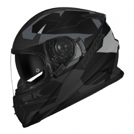 CAPACETE NORISK FF302 DISTRIC MATTE TITANIUM BLACK