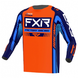CAMISA FXR RACING CLUTCH PRO MX ORANGE NAVY