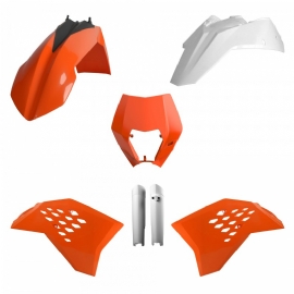 KIT PLASTICOS KTM EXC / EXCF / XCW / XCFW 08/11 POLISPORT
