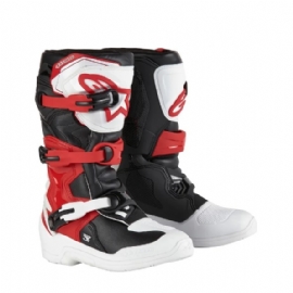 BOTA ALPINESTARS TECH 3S YOUTH INFANTIL BRANCO VERMELHO PRETO