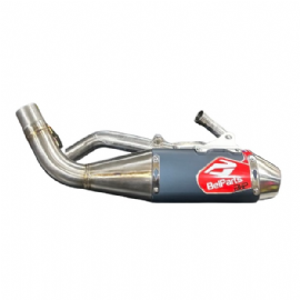 ESCAPAMENTO CRF250F COMPLETO BELPARTS BHP PRO II SHORT INOX AZUL