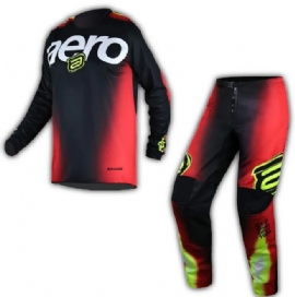 KIT CALCA  CAMISA ASW IMAGE ELYSIUM VERMELHO PRETO AMARELO FLUO