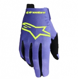 LUVA ALPINESTARS RADAR ROXO AMARELO FLUO
