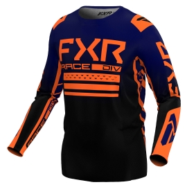 CAMISA FXR RACING CONTENDER MX MIDNIGHT ORANGE