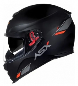 CAPACETE ASX EAGLE SV SOLID FOSCO PRETO GRAFITE VERMELHO
