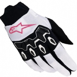 LUVA ALPINESTARS STELLA FULL BORE V2 BRANCO ROSA PRETO