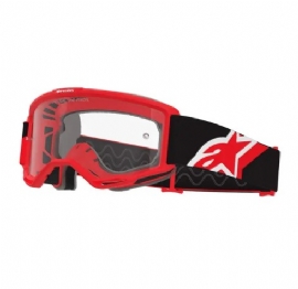 OCULOS ALPINESTARS VISION OTG VERMELHO PRETO BRANCO LENTE CLEAR