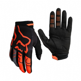 LUVA FOX 180 SKEW PRETO LARANJA