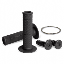 MANOPLA BIKER DIAMOND GRIP VAZADA C/ ACABAMENTO GUIDAO