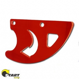 PROTETOR DISCO FREIO TRASEIRO CR250 / CR125 / CRF450X 05/18 CRF450R 02/19 CRF250X 04/18 CRF250R 04/19 CRF250RX 18/21 CRF450RX 17/21 ALUMINIO VERMELHO START RACING
