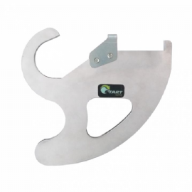 PROTETOR DISCO FREIO TRASEIRO CRF250F 18/19 ALUMINIO POLIDO START RACING